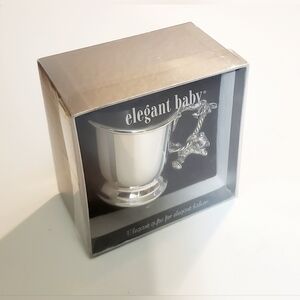 Vintage Elegant Baby Pewter Child's Cup